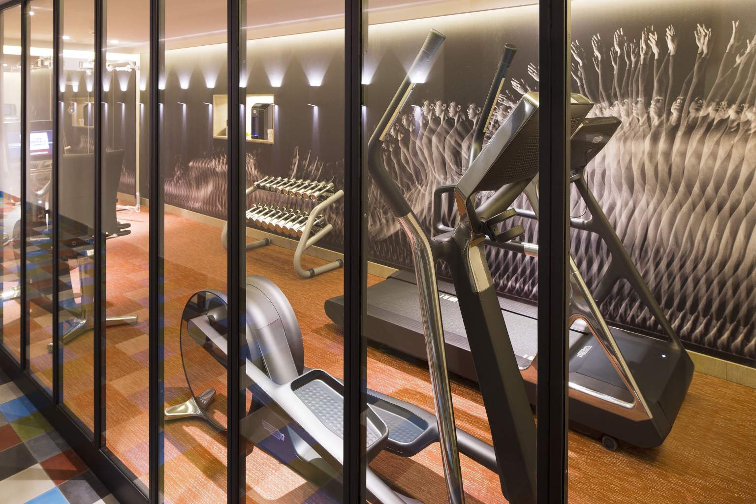 Salle de fitness de l'Hôtel D - Hôtel Design 4 étoiles à Strasbourg